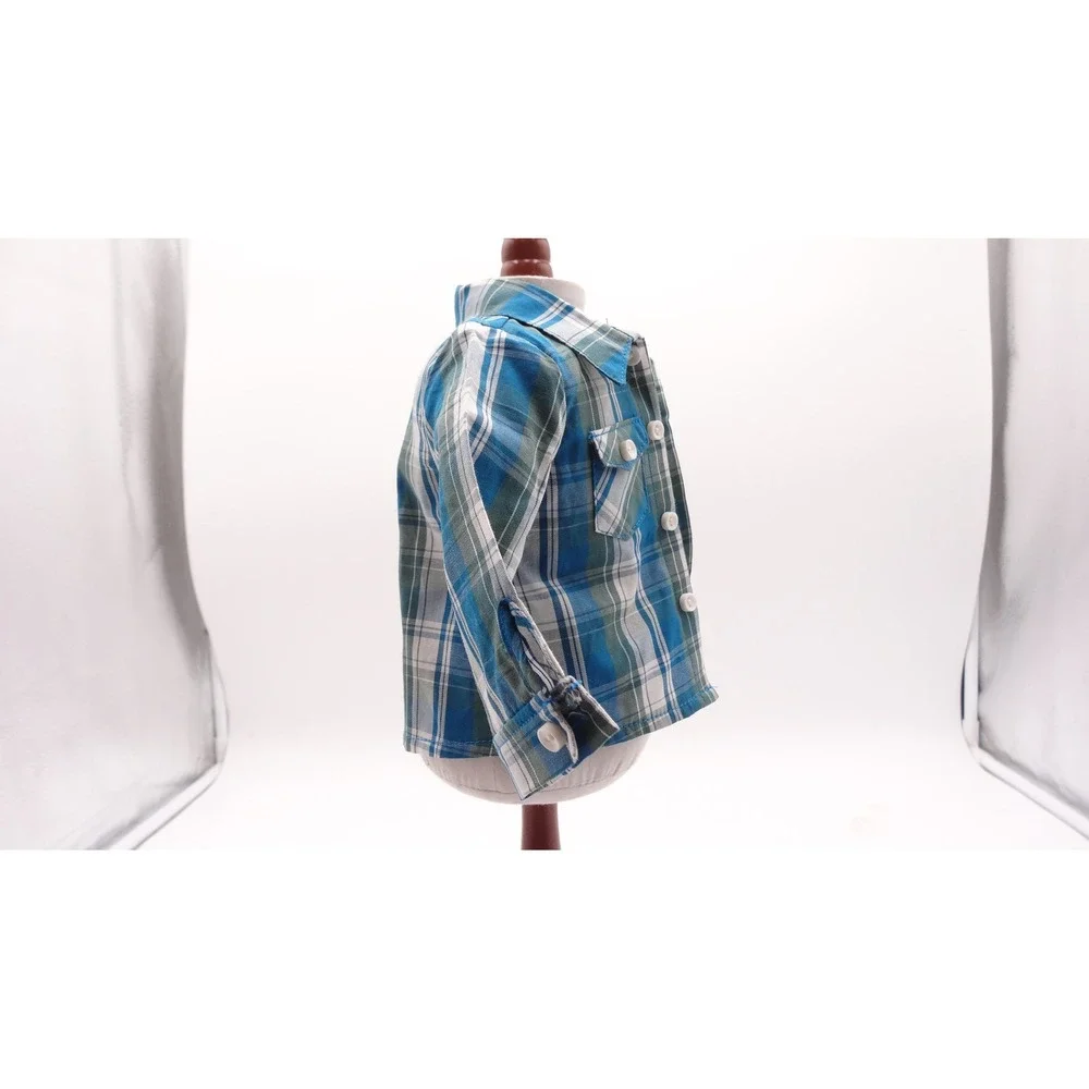American Girl Doll Logan Outfit‎ Plaid Button Down Shirt and Denim Pants